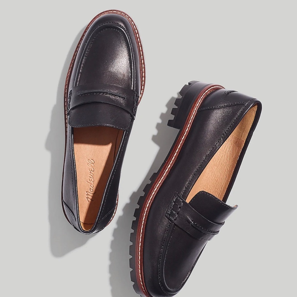 Madewell Corinne Lugsole Loafer in true black size 9